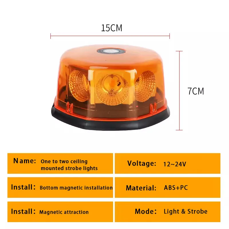 Lampu LED Strobo 12V 24V Amber - Gaming Accessories Rack ulasan dan harga