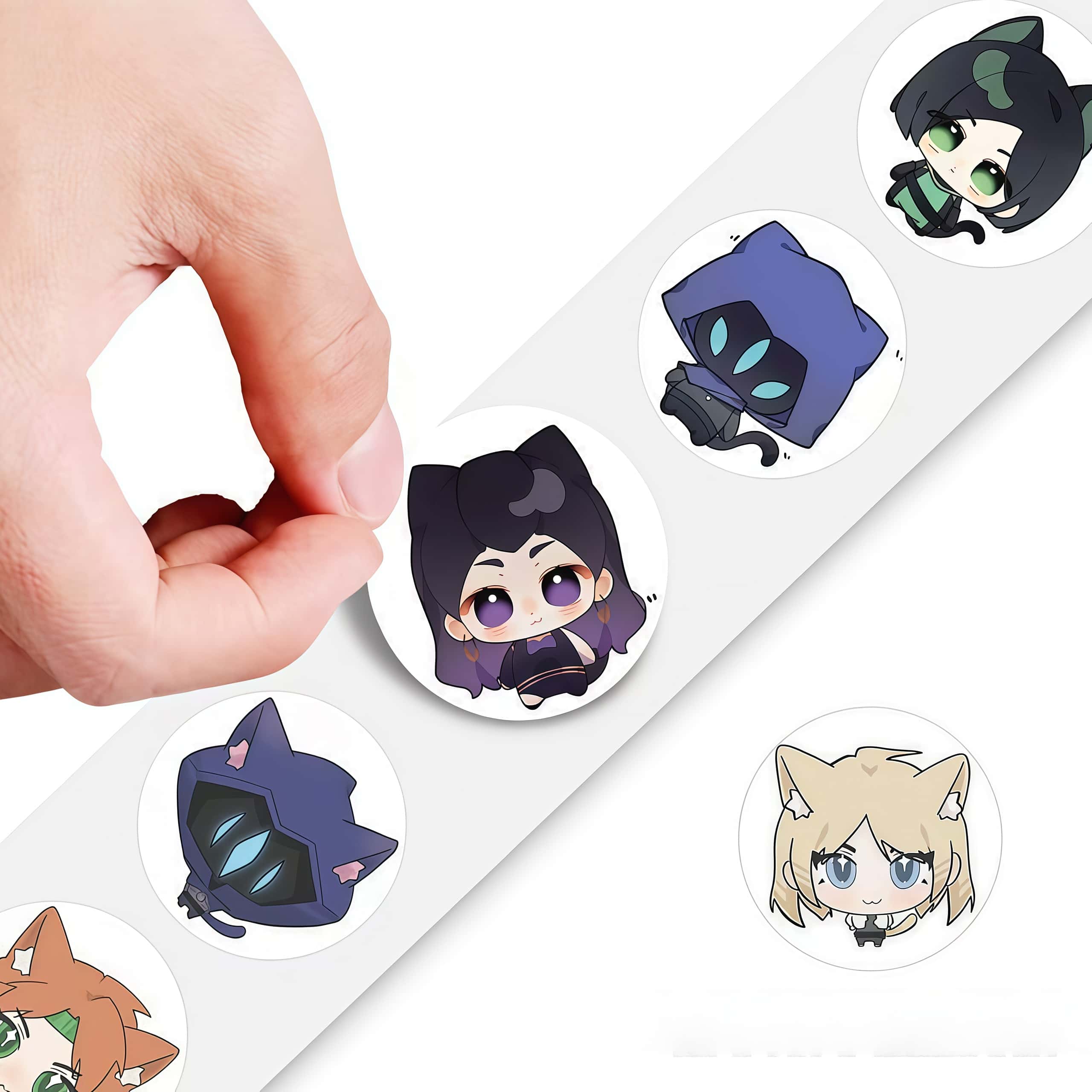 500Pcs Stiker Bulat Valorant M - Gaming Accessories For Room ulasan dan harga