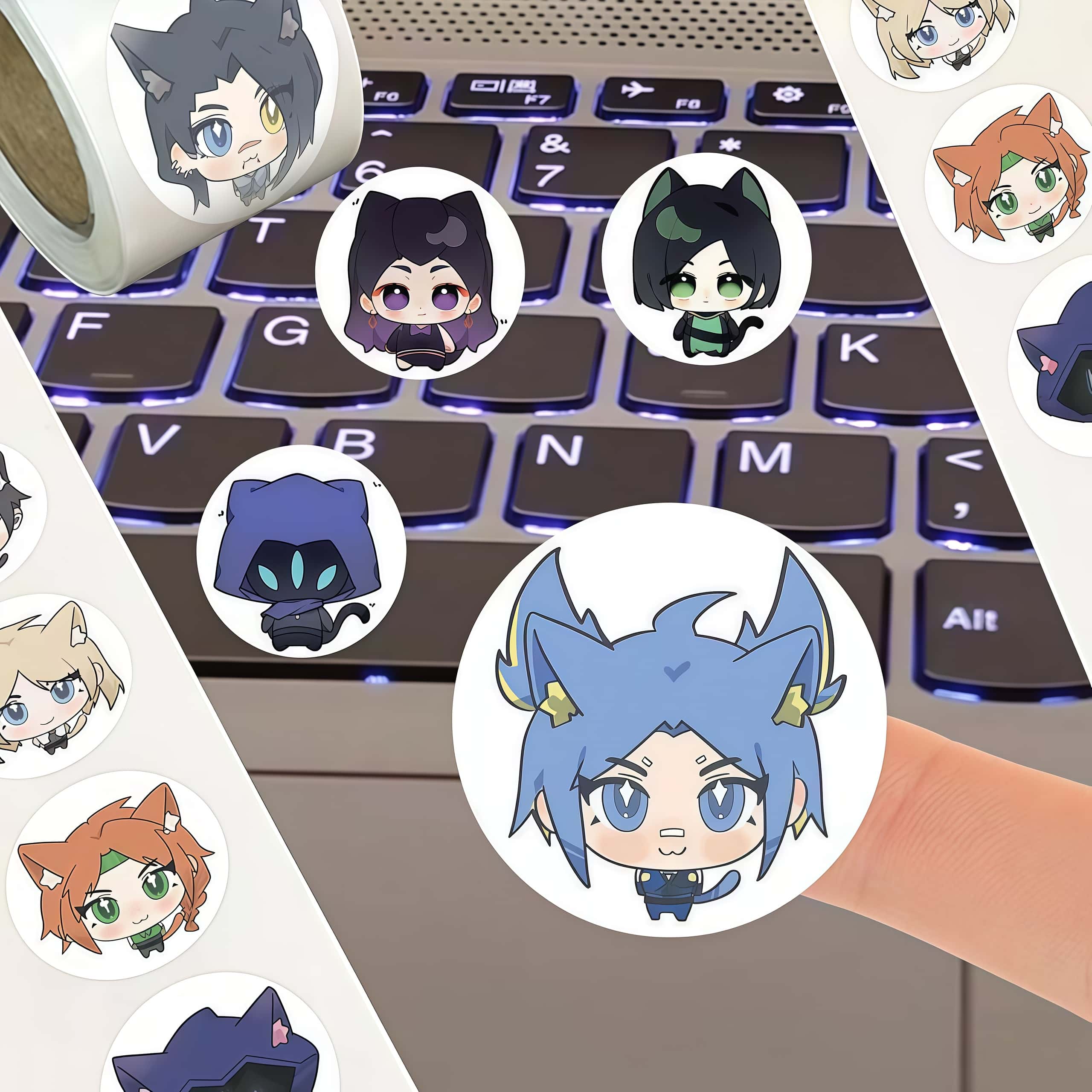 500Pcs Stiker Bulat Valorant M - Gaming Accessories For Room ulasan dan harga